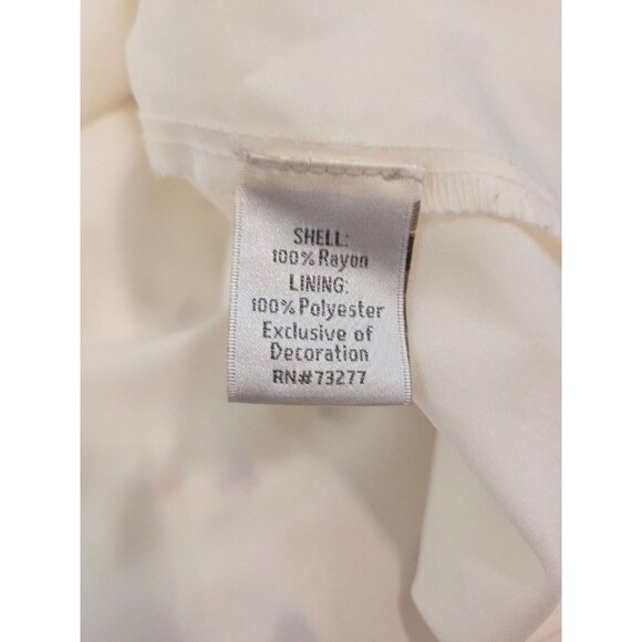 Disney Lauren Conrad Minnie Mouse White Sleeveless Dress Size 6 Fit & Flair - Picture 5 of 7